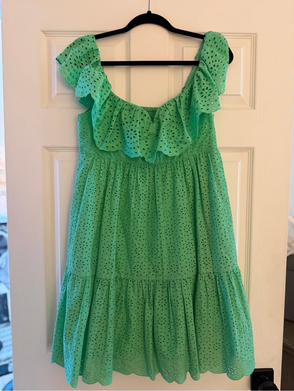 Lilly Pulitzer Mint Green Eyelet Ruffle Dress size 4